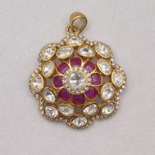 Ruby Floral Pendant